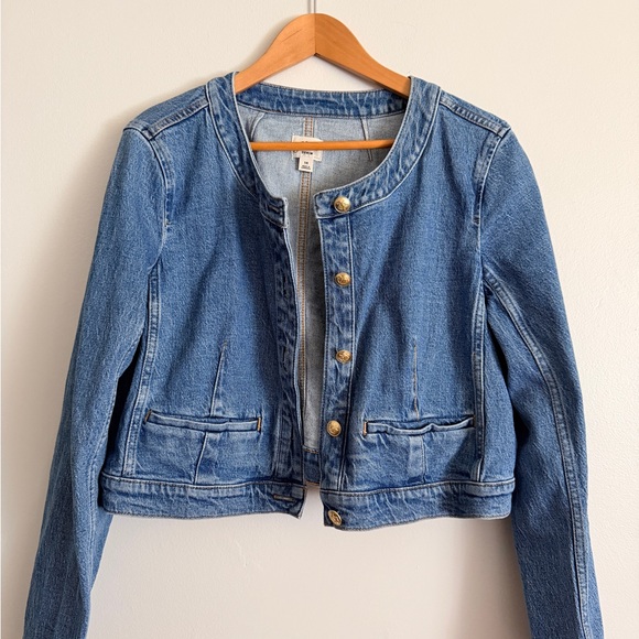 J. Crew Jackets & Blazers - J. Crew Light Blue Cropped Denim Jacket